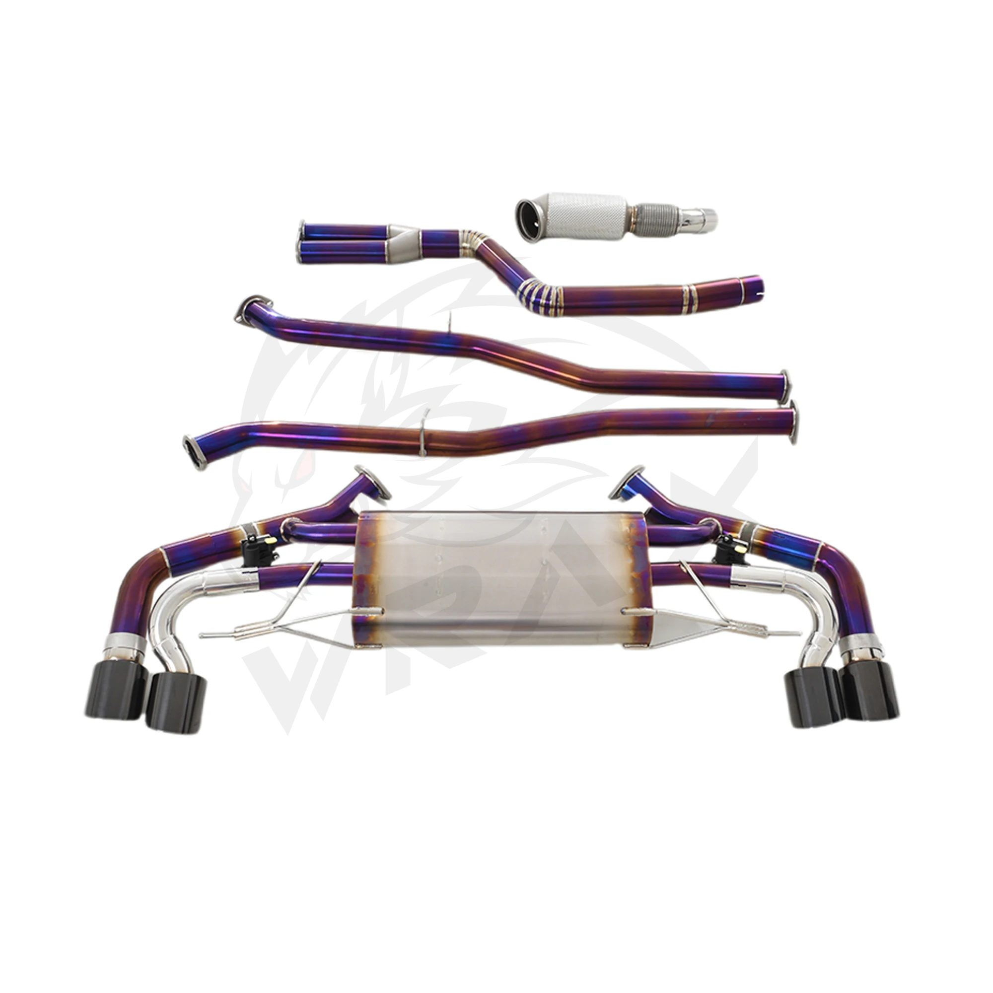 WRAX escape de titanio para BMW X5 G05 3.0L Turbo sistemas de válvula de Control de escape eléctrico accesorios de coche Catback bajante perfecto - imagen 2