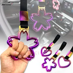 Correa de mano JDM Racing con flor corazón estilo drift