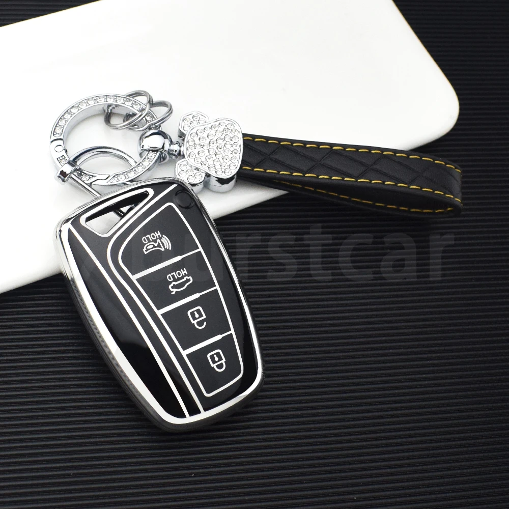 Funda TPU para llave con soporte para Hyundai Santa Fe iX45 - imagen 4