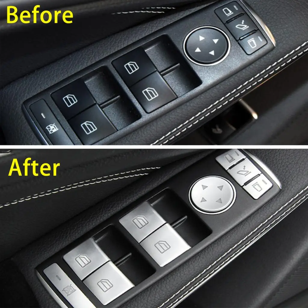Pegatinas para botones del elevalunas Mercedes CLA y GLA 180/200 - imagen 2