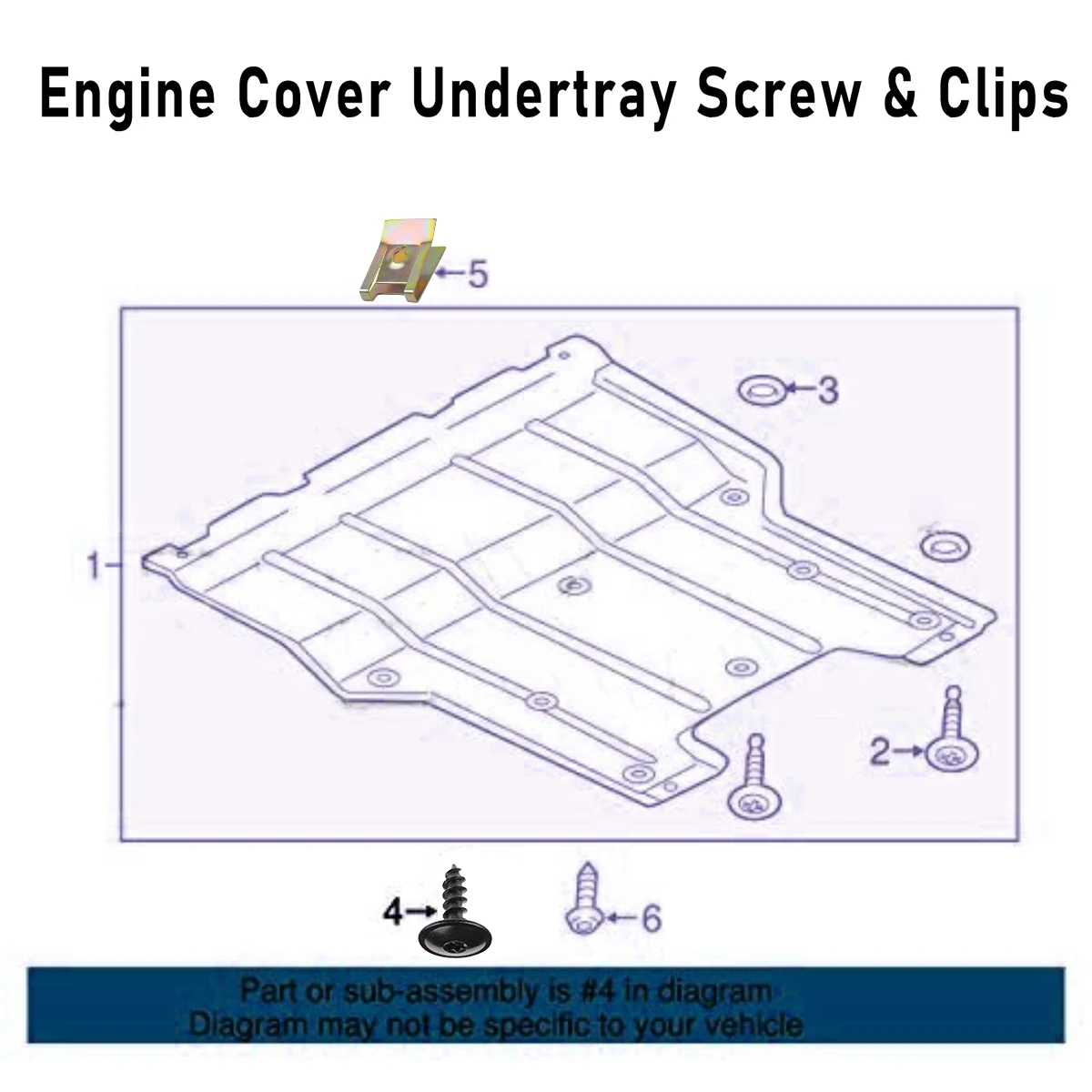 Tornillo Torx cubrecárter con clip guardabarros VW Audi SEAT - imagen 4