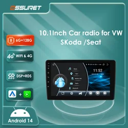 Radio Android 14 con CarPlay para Golf, Passat, León y Skoda Octavia