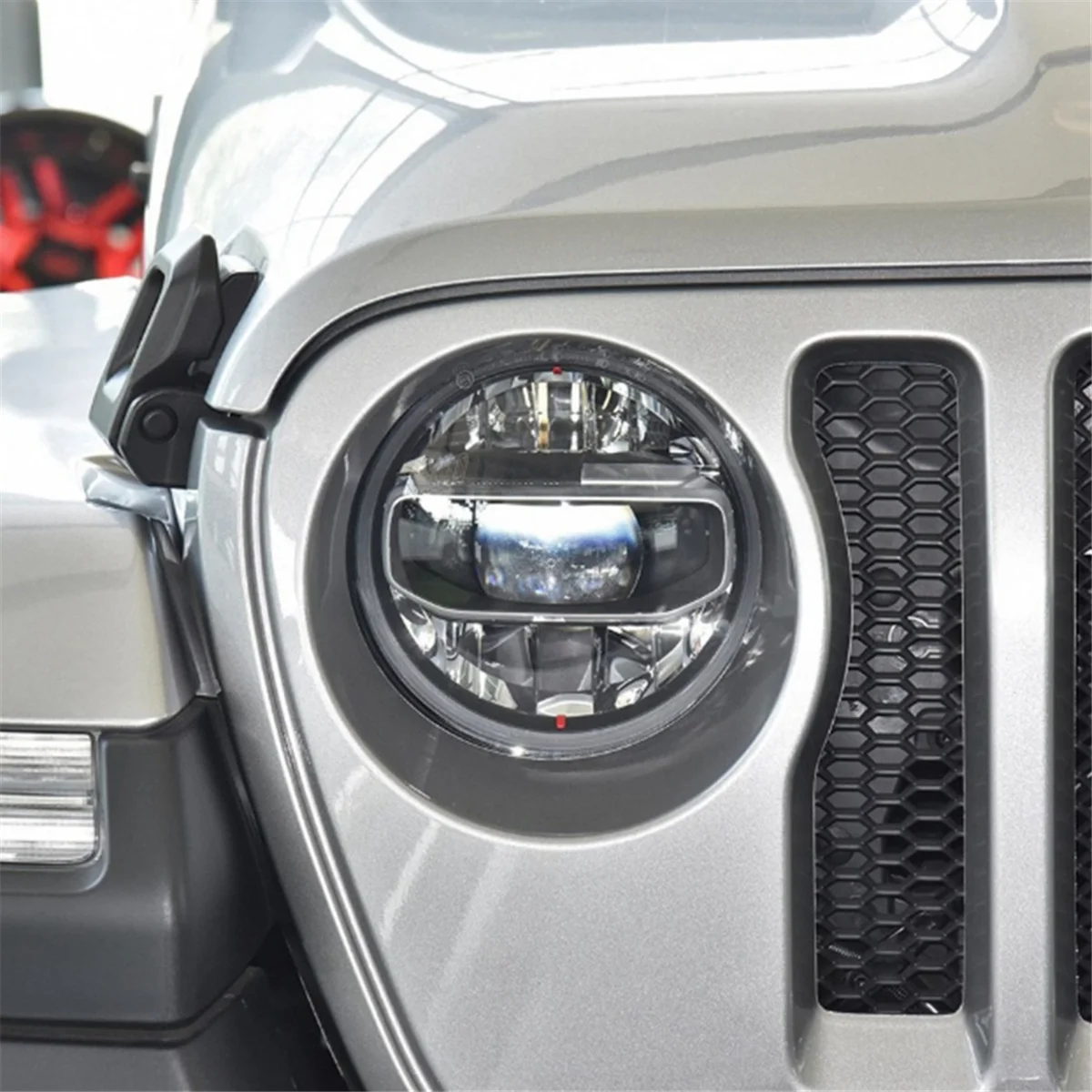 Lente de faro delantero transparente para Jeep Wrangler JL 2018-2024 - imagen 2