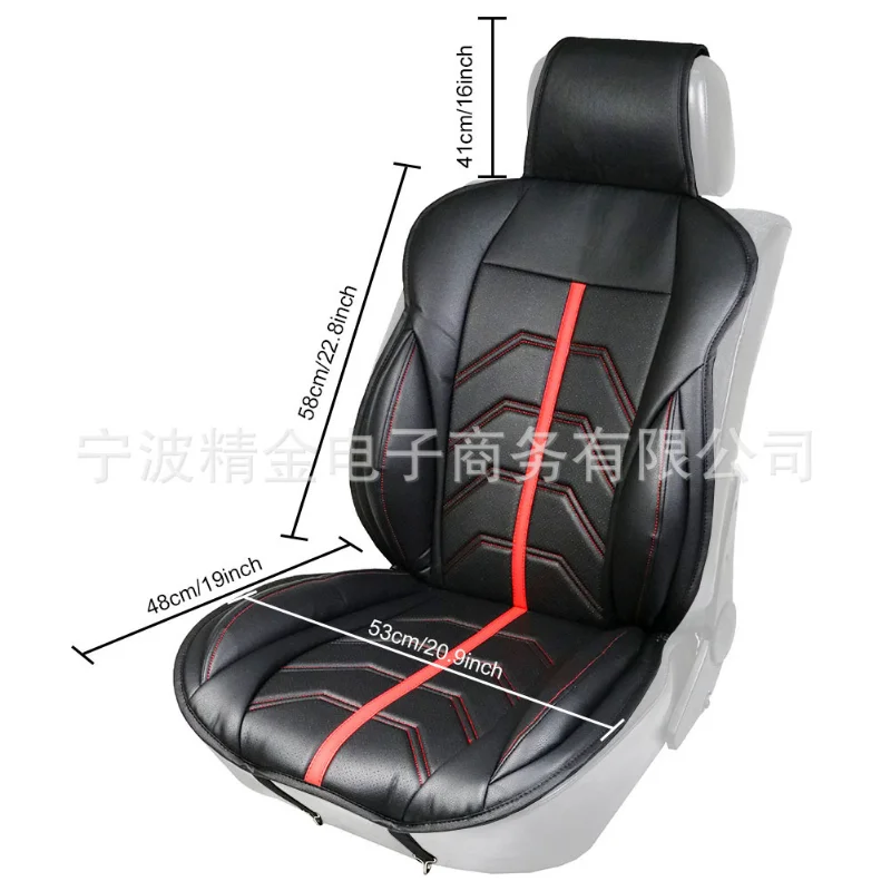 Funda premium negra para asiento delantero de coche, todo el año - imagen 2