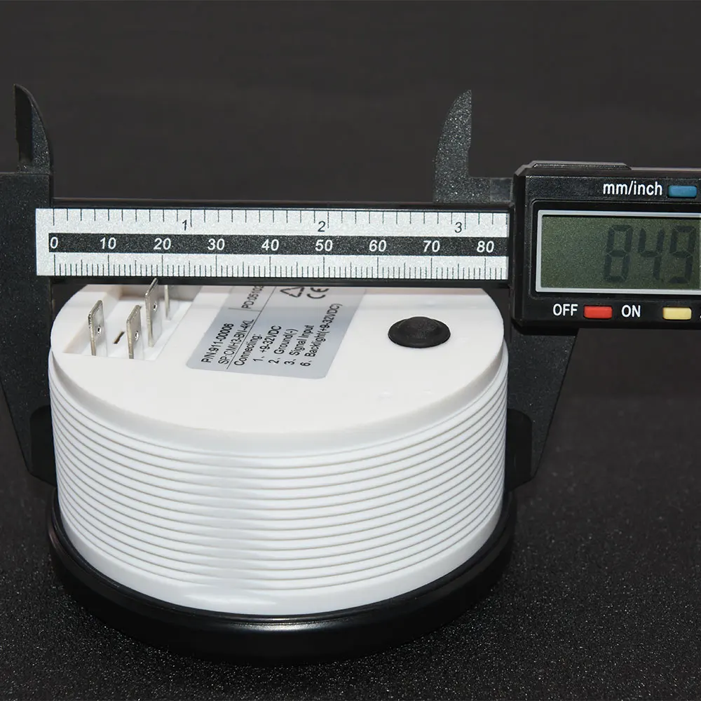 Tacómetro marino 85 mm con cuentahoras para motor gasolina o diésel - imagen 3