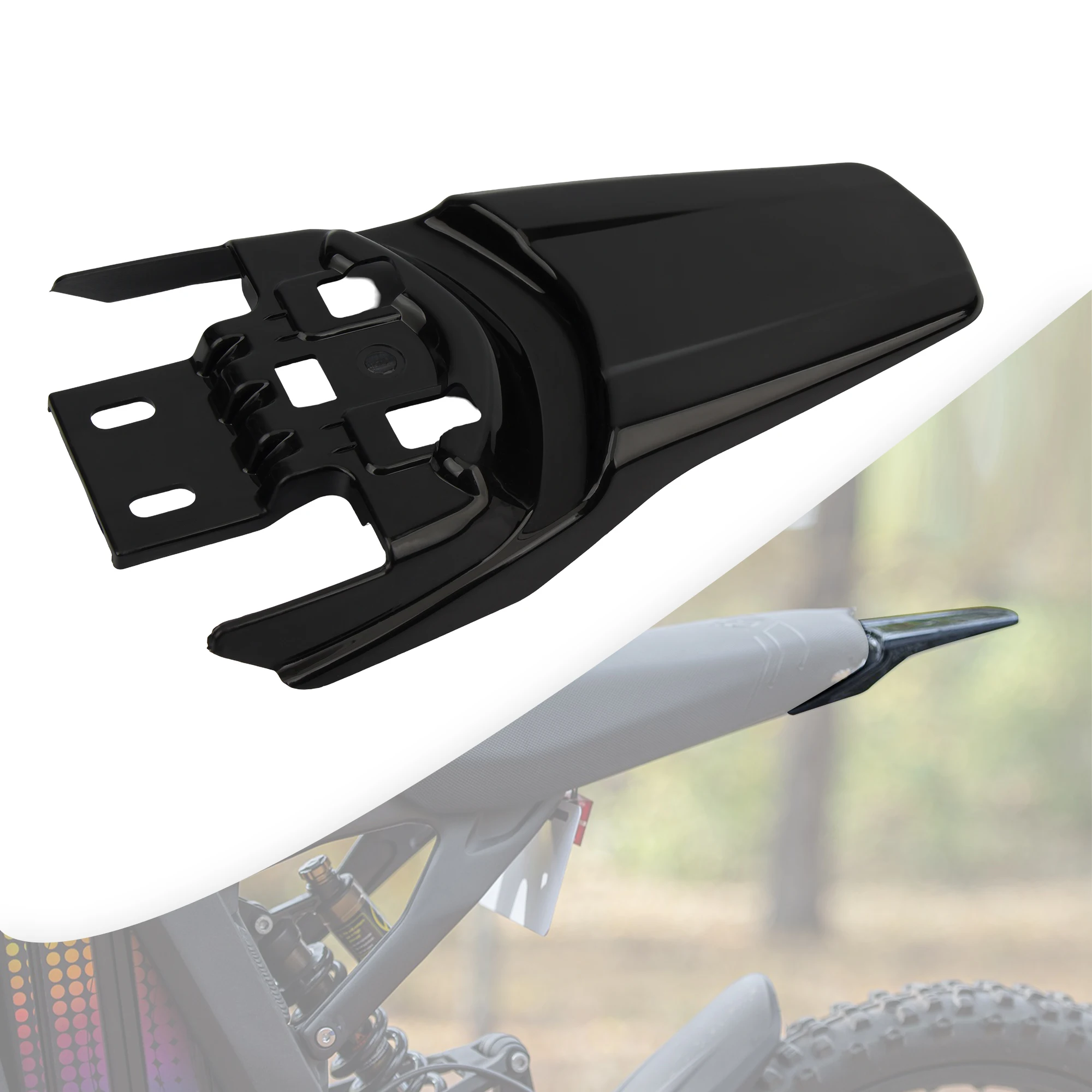 Guardabarros trasero de fibra de carbono para Surron Light Bee X S Dirt Bike, accesorios para Motocross, Kit Universal, piezas de mejora para Pit Bike - imagen 4