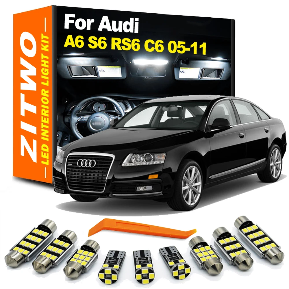 ZITWO Kit Luces LED de lectura para techo Audi A6 C6 2005-2011