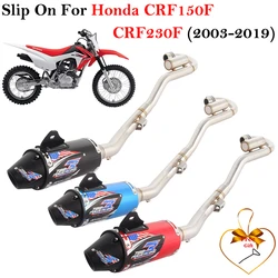 Escape slip-on silencioso Honda CRF 150F y CRF 230F