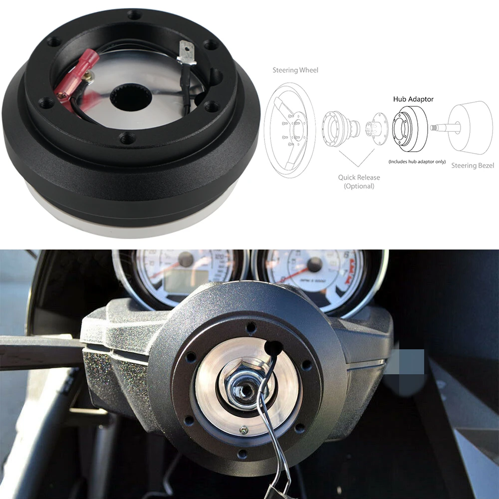 Adaptador de buje corto para volante Honda Civic y Accord - imagen 5