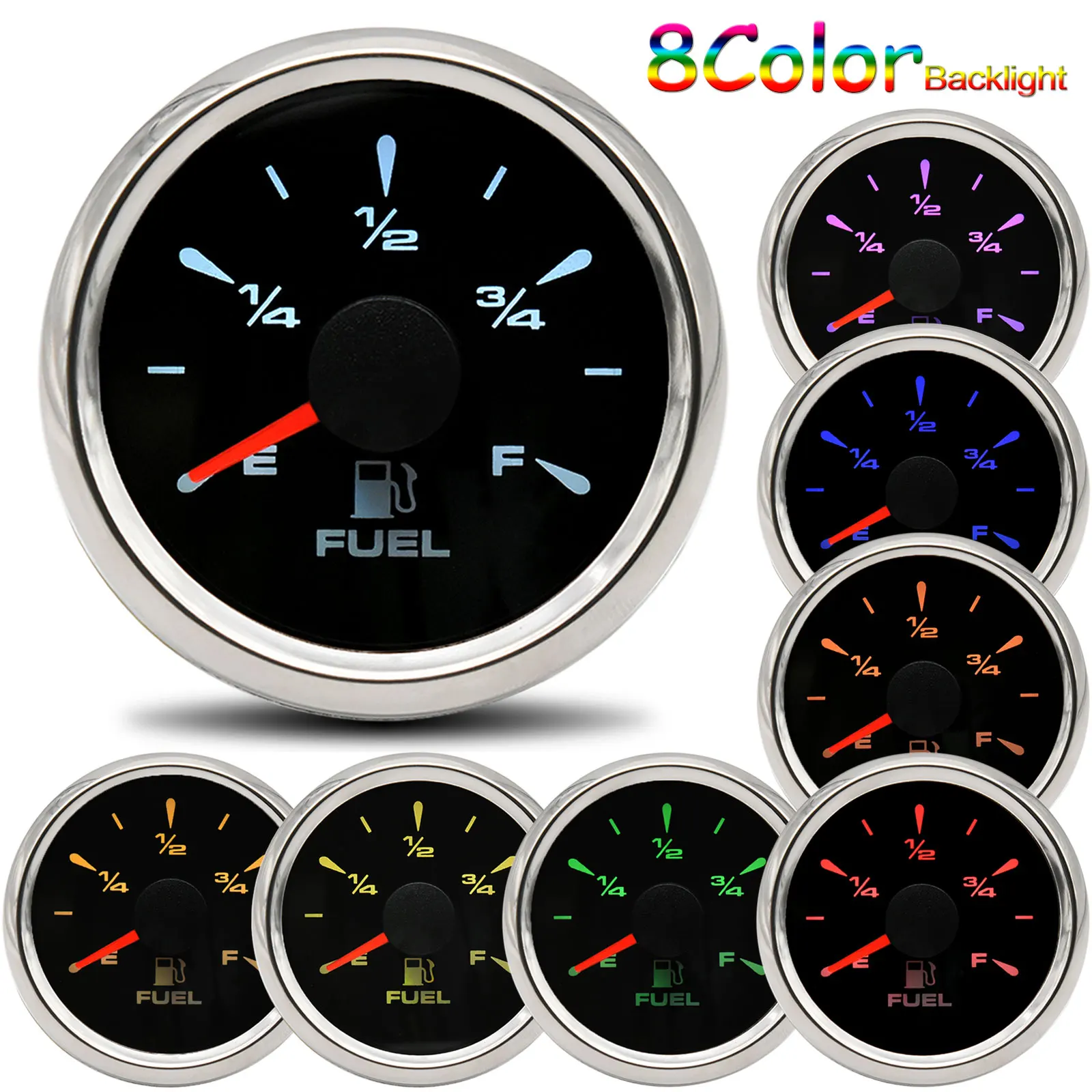 Sensor nivel combustible universal retroiluminado – Coche, Camión, Barco - imagen 3
