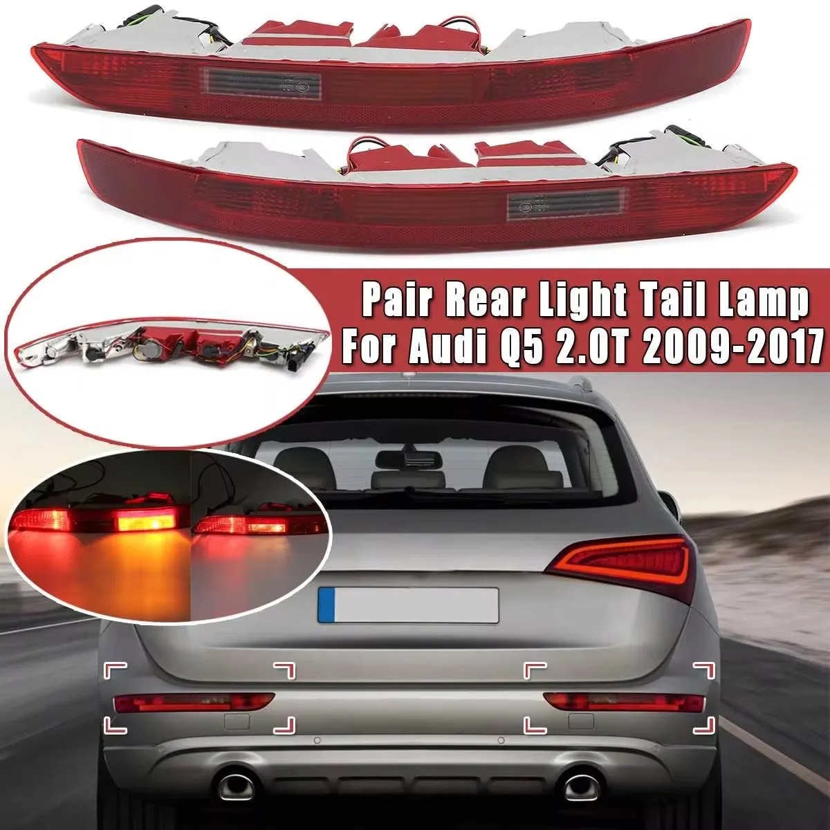 0945096 Luz trasera freno Audi Q5 2.0 TFSI 2009-2017