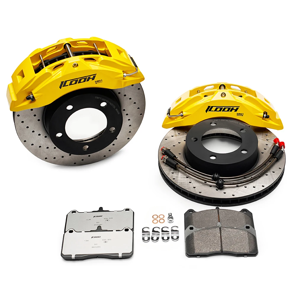 Kit pinza de freno ICOOH DM6 6 pistones alto carbono - delantera - imagen 3