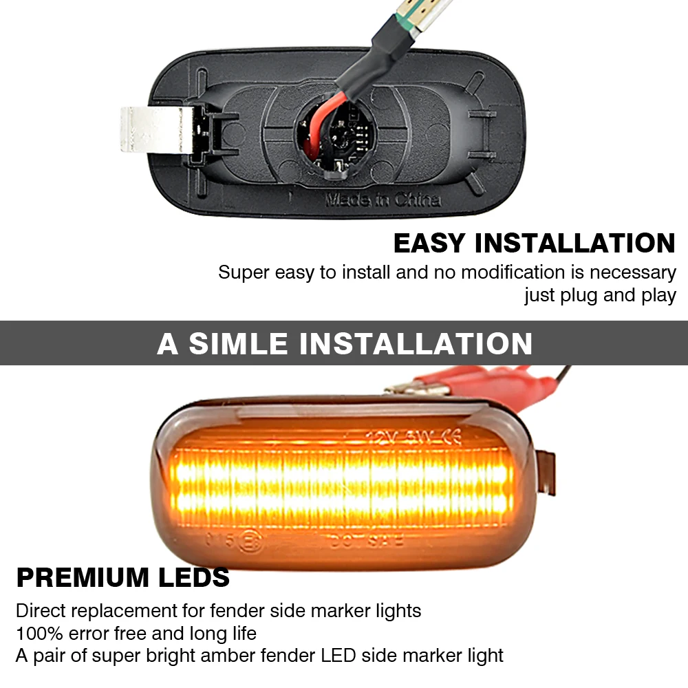 Intermitentes laterales LED secuenciales para Audi A3/A4/A6 - imagen 3