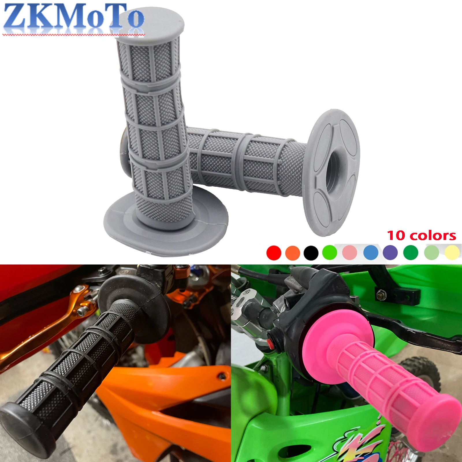 Cubierta de manillar de goma para motocicleta ATV, 22mm, 24mm