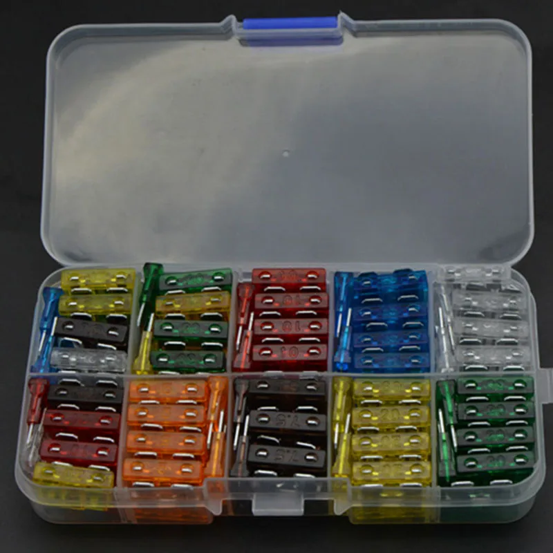 Amperios para coche, accesorio para Fiat Punto 120, Palio, Renault Megane 2 3, Duster, SEAT Ibiza, Leon, Toledo, 500, uds, 5A, 10A, 15A, 20A, 25A, 30A - imagen 2