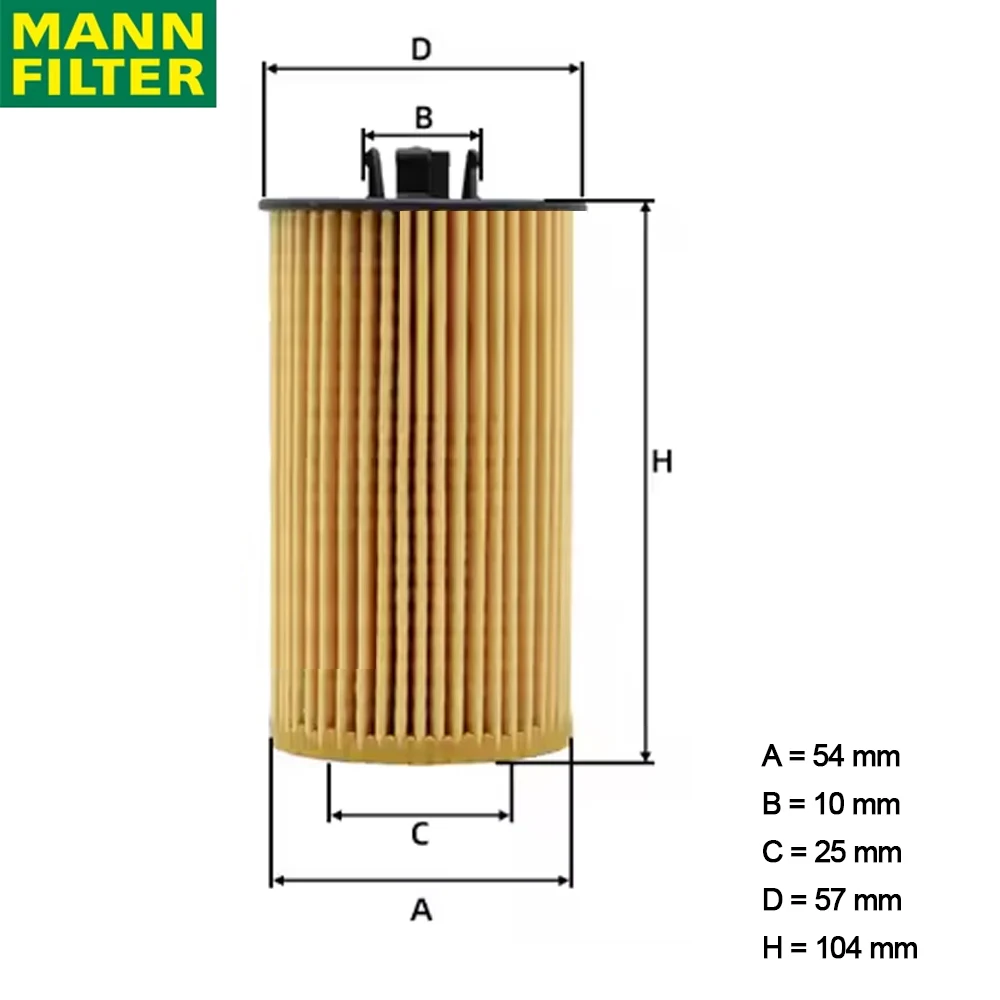 Filtro de Aceite MANN HU612/2XM para Automóviles - imagen 2