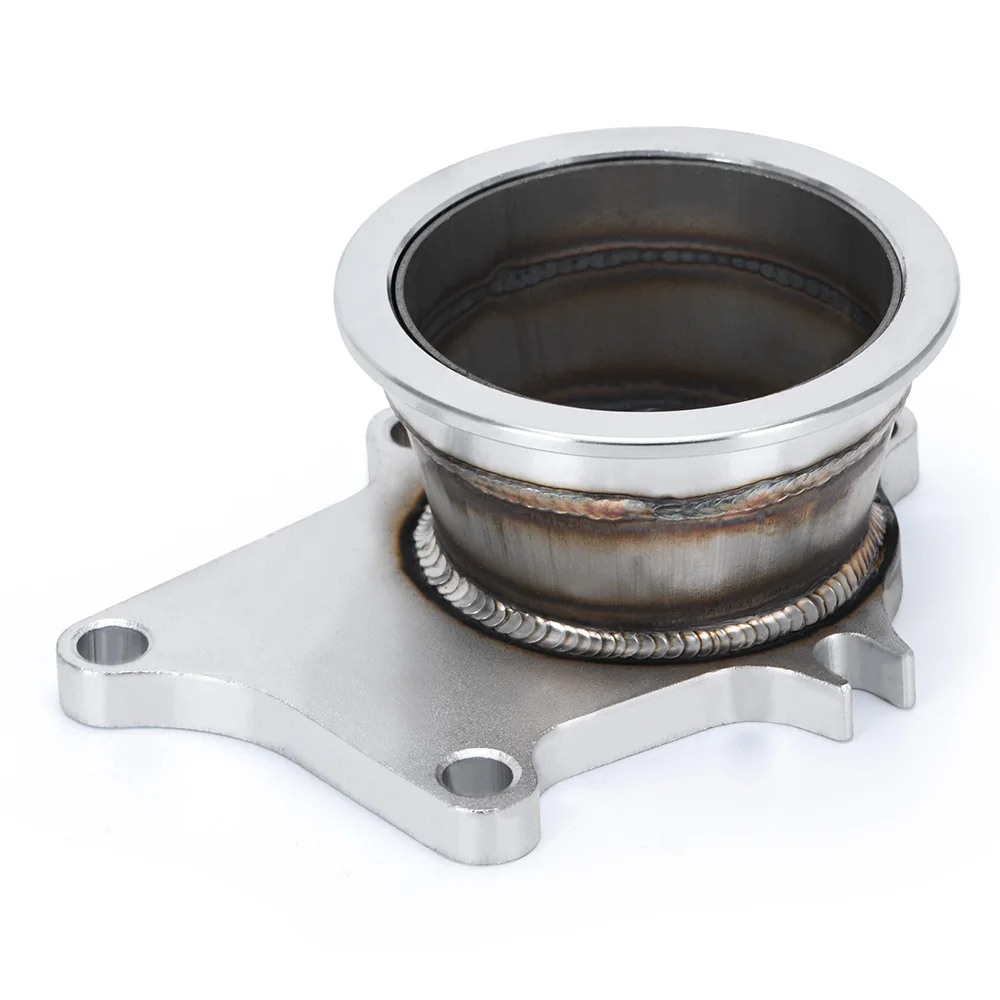 PQY Adaptador turbo T3/T4, 5 pernos a brida V-band de 3 pulgadas - imagen 2