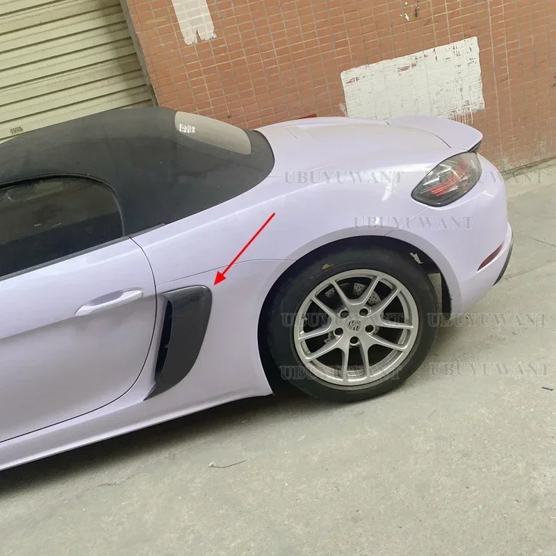 Rejillas laterales de fibra de carbono Porsche 718 Boxster S/T/GTS - imagen 3