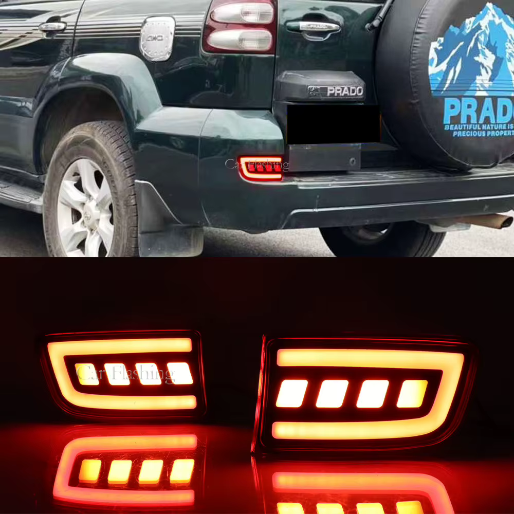 Faros antiniebla traseros y luces parachoques – Toyota Prado LC120 2003-2009 2.7/4.0