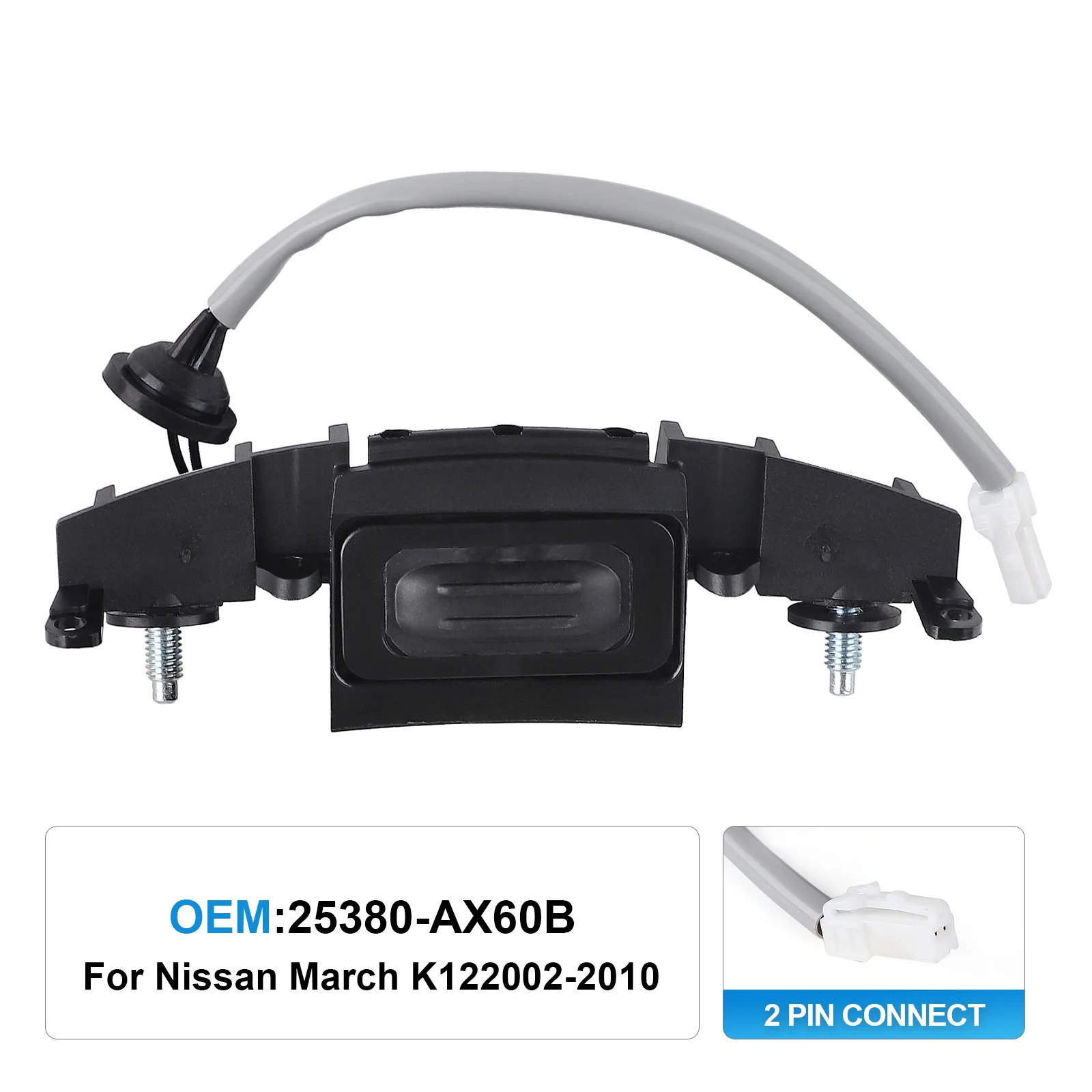 Interruptor de liberación de maletero negro para Nissan Micra