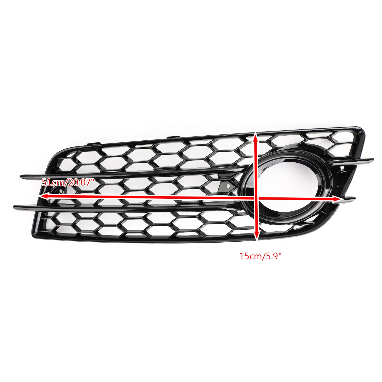Rejilla antiniebla estilo panal para Audi A4, S line y S4 2008-2012 - imagen 2