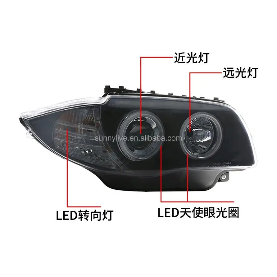 Faros LED delanteros con DRL para BMW E87