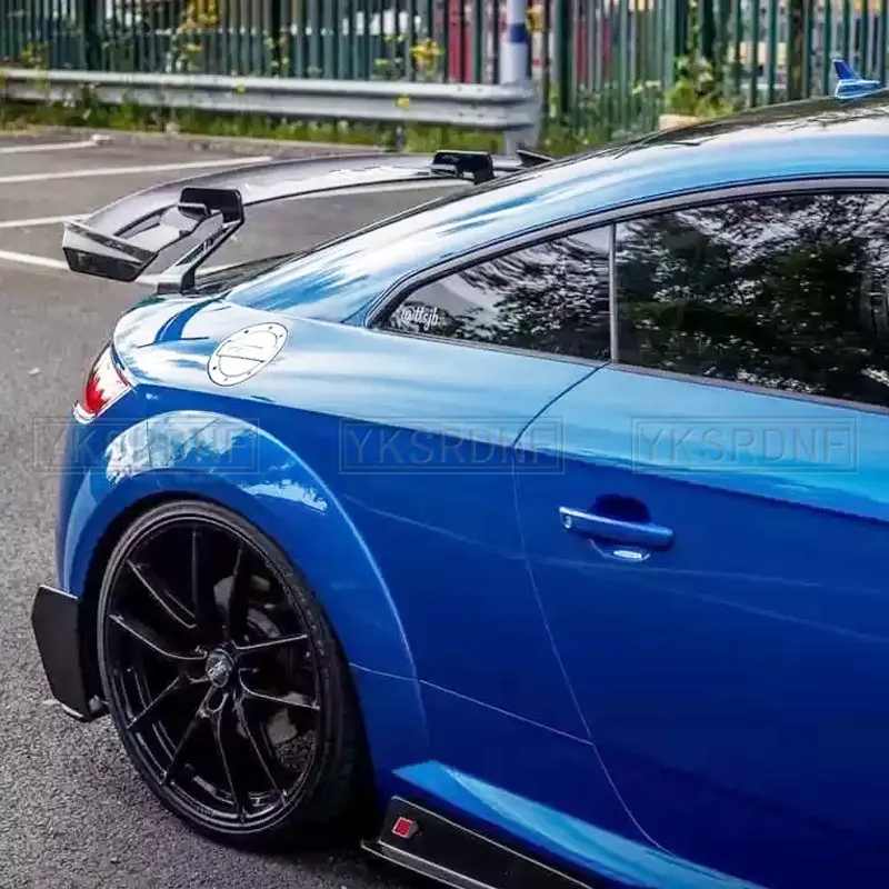 Alerón trasero de fibra de carbono para AUDI TTS, alerones de estilo de velocidad de cabeza de guerra TT RS MK3 - imagen 2