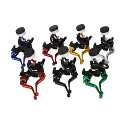 Manetas CNC ajustables de freno y embrague para moto, 22 mm