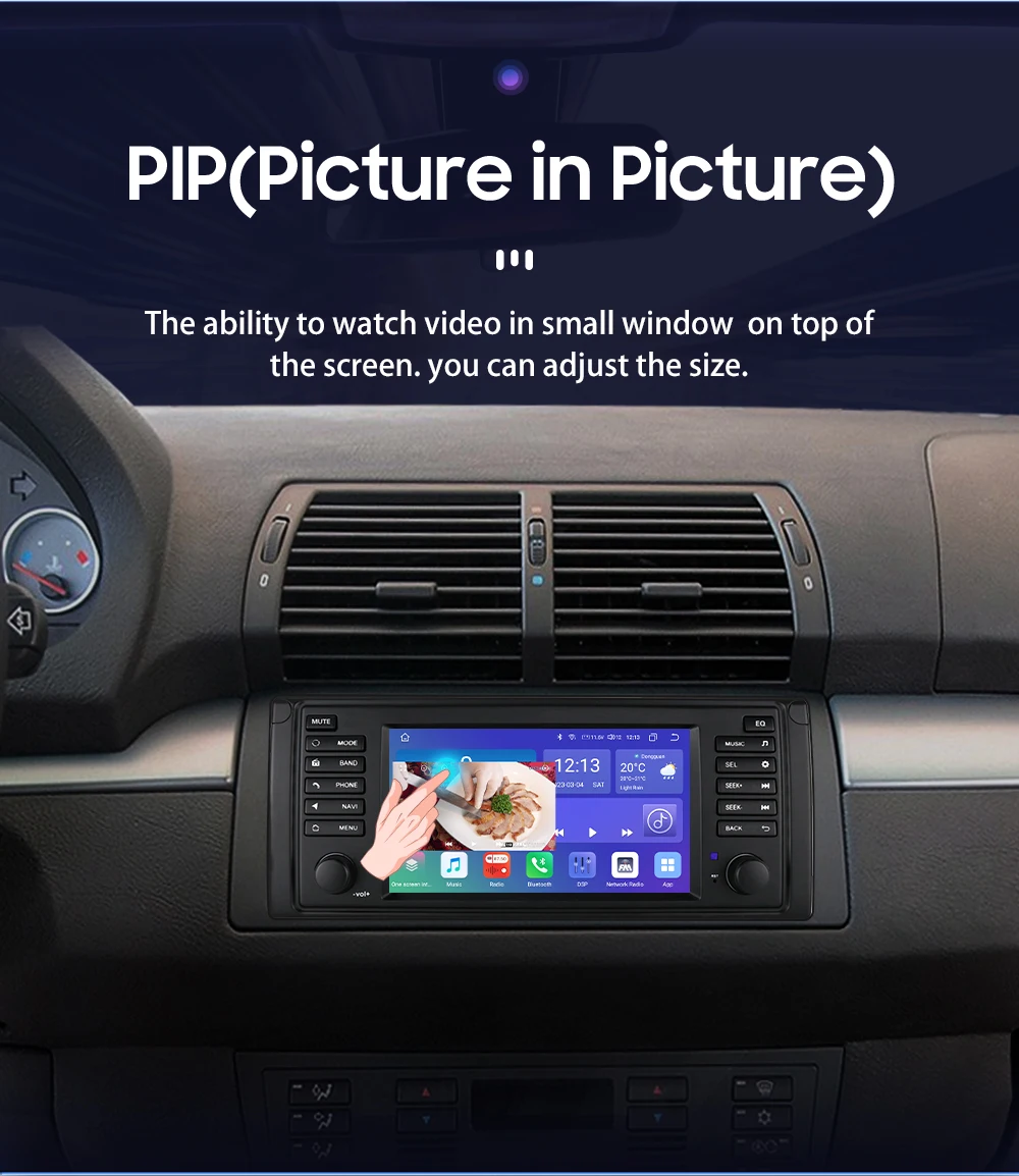 Hizpo radio 2 DIN Android 13 para BMW Serie 5 E39/M5 y X5 E53 - imagen 5