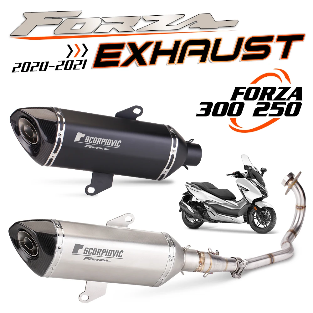 Silenciador de escape para moto 51 mm con DB Killer – Honda Forza 300