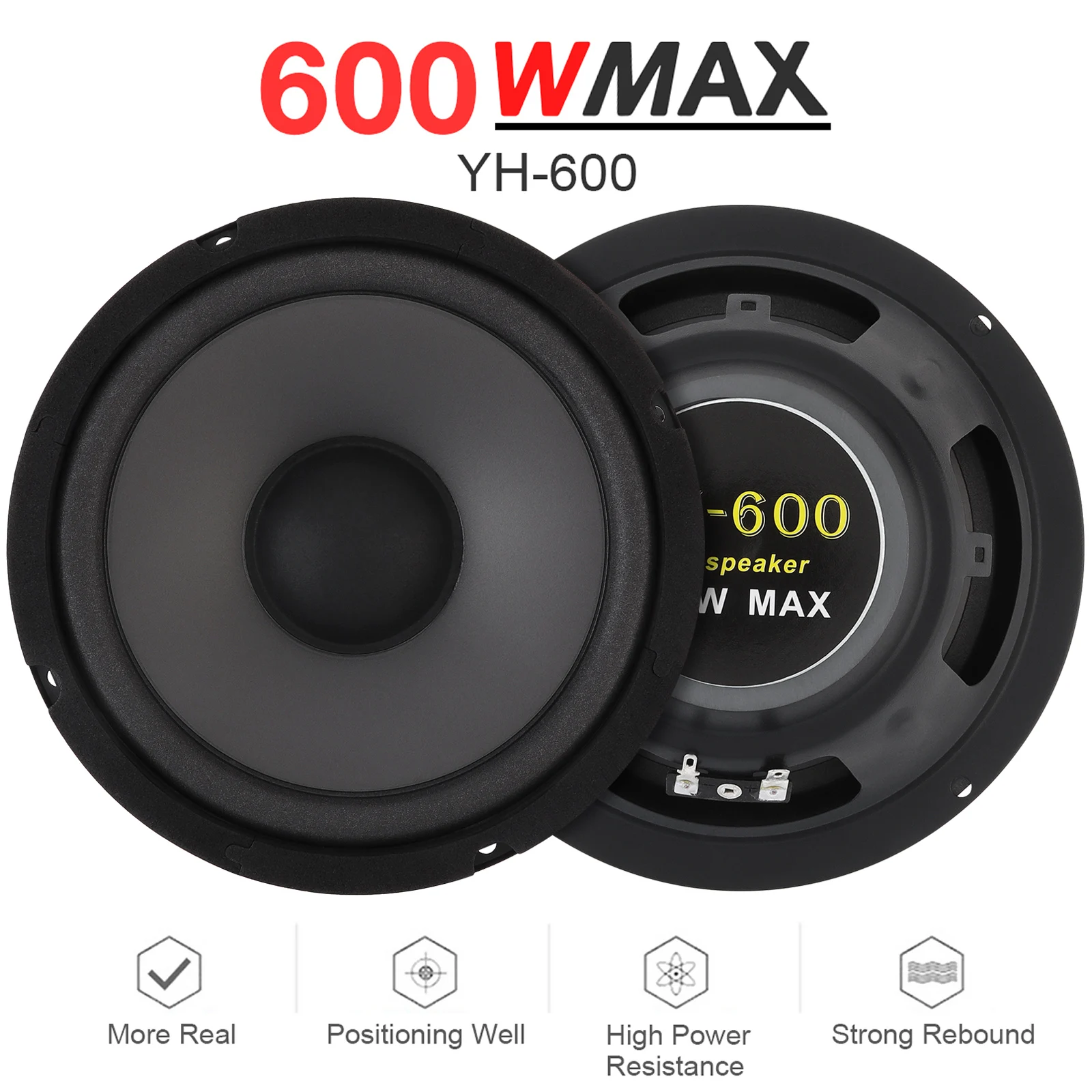 Altavoces de puertas de coche sistema de dos vías y alta potencia