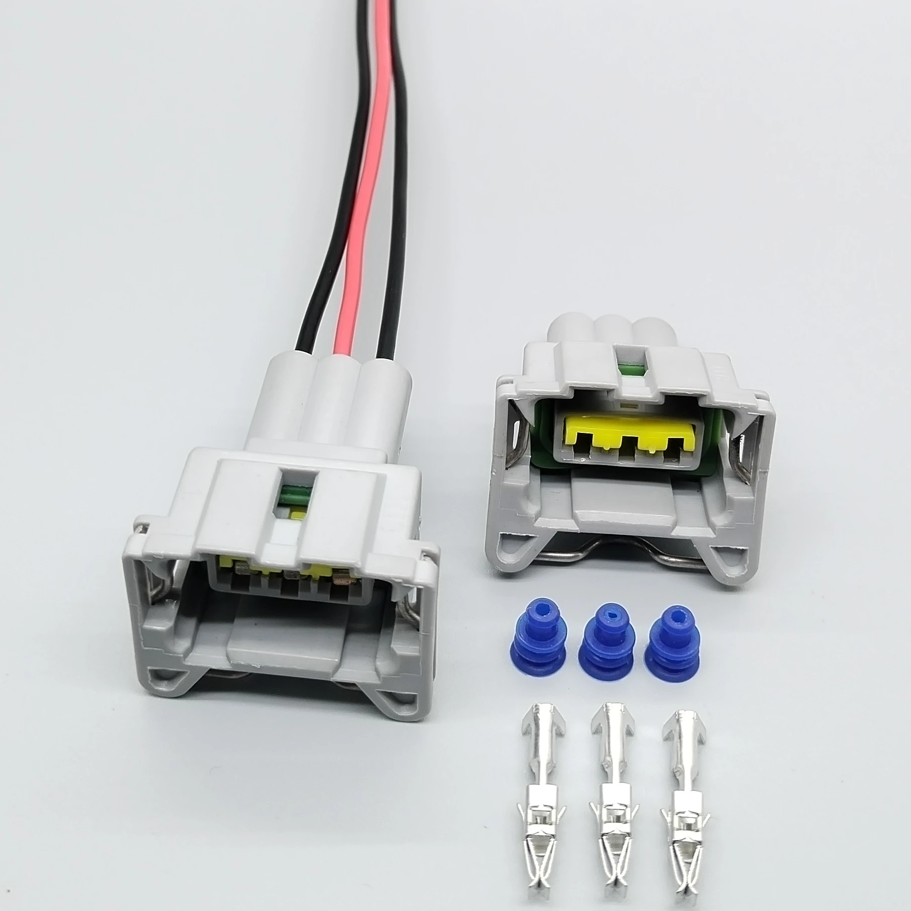 Shhworldsea 368215-1 conector sensor de golpe impermeable 3 pines 3,5mm - imagen 2