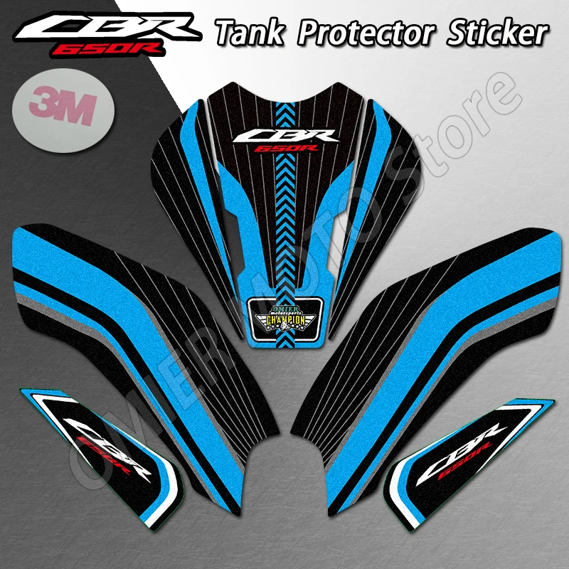 Kit Pegatinas Protección Depósito Honda CBR650R - Tank Pad y Tapa Llenado