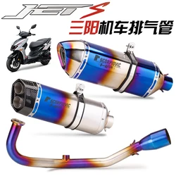 Tubo de escape SYM JETS 125 medio y delantero – kit completo