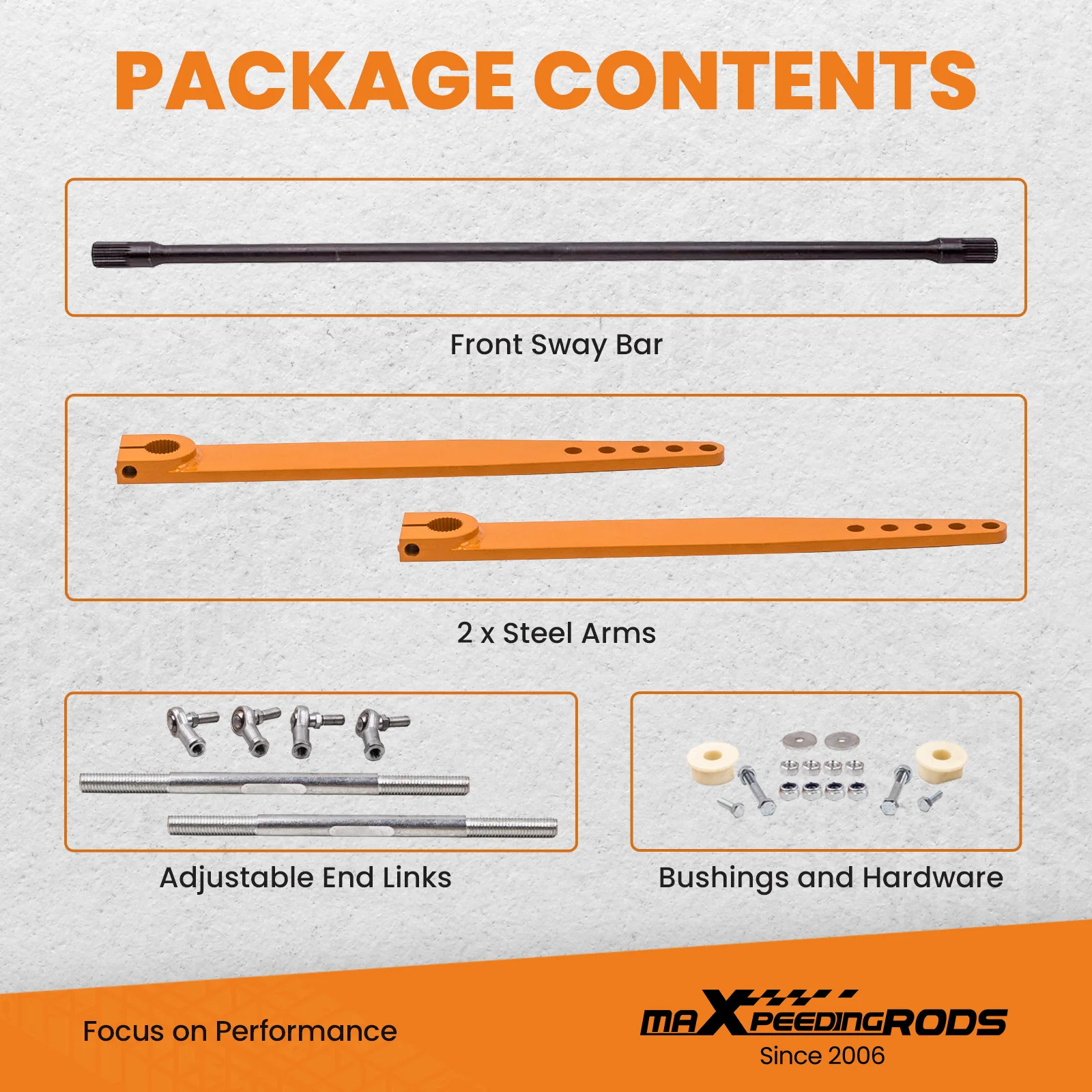 Kit de barra estabilizadora delantera apto para Jeep Wranglers TJ 1997-2006 - imagen 5