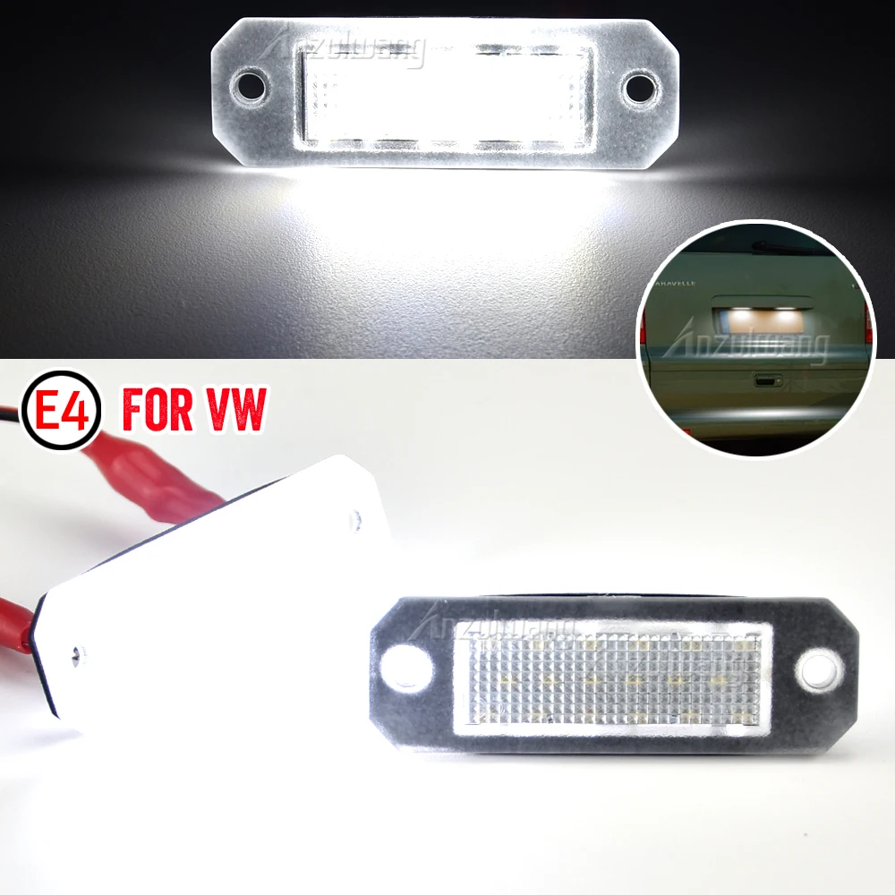 2 uds para VW Transporter T5 2003-2015 T6 para Caddy 2004-2017 luz LED blanca para matrícula lámpara de placa de número