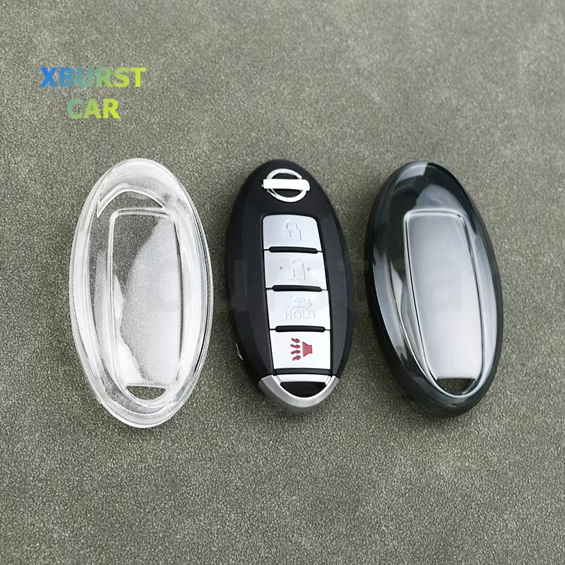 Funda TPU transparente para llave Nissan Qashqai, X-Trail y Juke