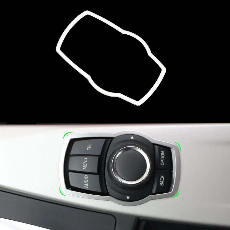 Embellecedor adhesivo botones multimedia BMW Serie 1, 3, 5 y X
