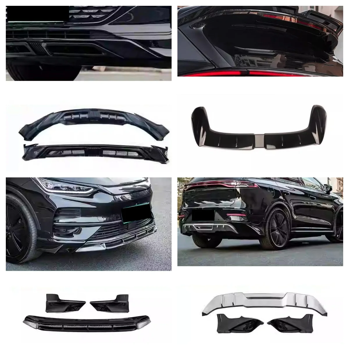 Kit de carrocería BYD Tang DMP EV 2021-2024 con alerón y labios