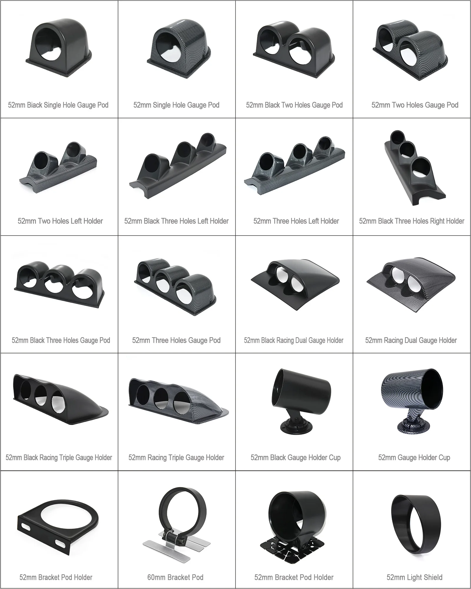 Configuración de pod de calibre doble y triple