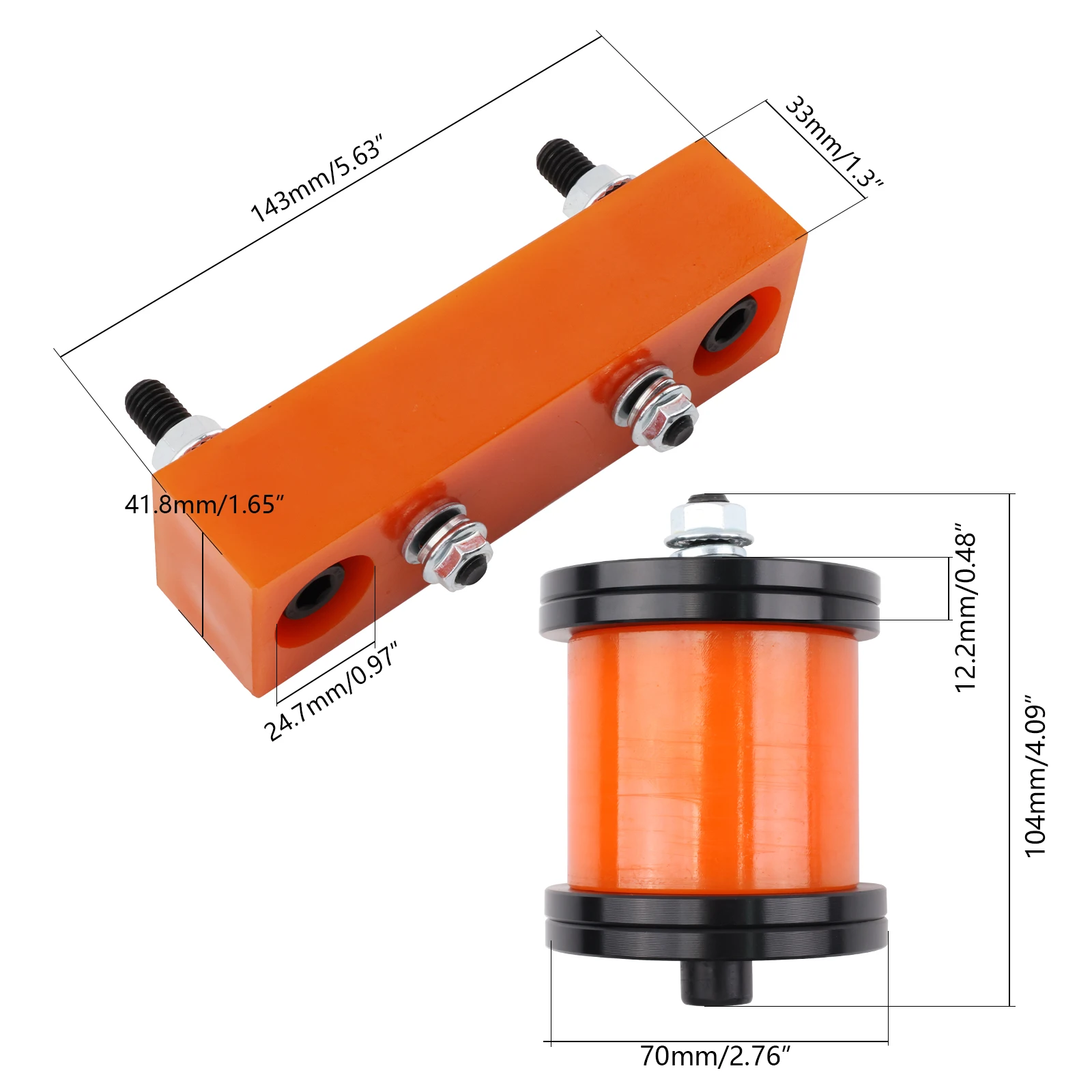 Kit soportes motor-transmisión de poliuretano – Nissan S13/S14 - imagen 3