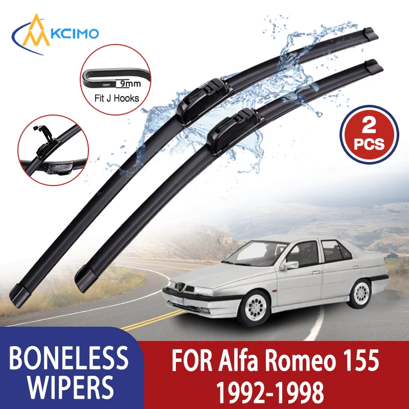 Limpiaparabrisas sin hueso Kcimo tipo U para Alfa Romeo 155 1992-1998
