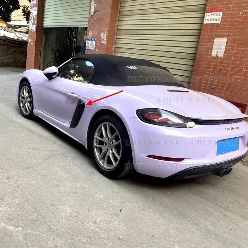 Rejillas laterales de fibra de carbono Porsche 718 Boxster S/T/GTS