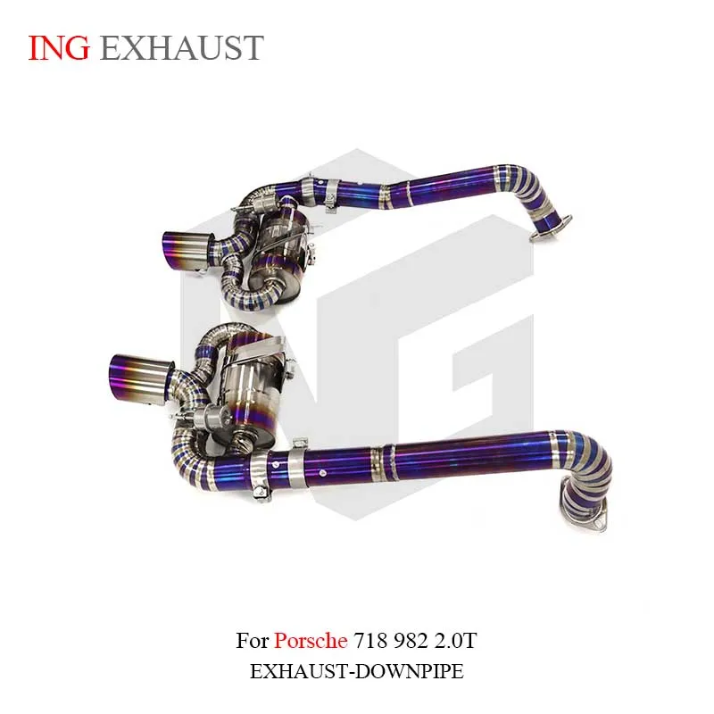 ING Catback titanio rendimiento Porsche 718 2.0 T con válvula - imagen 2