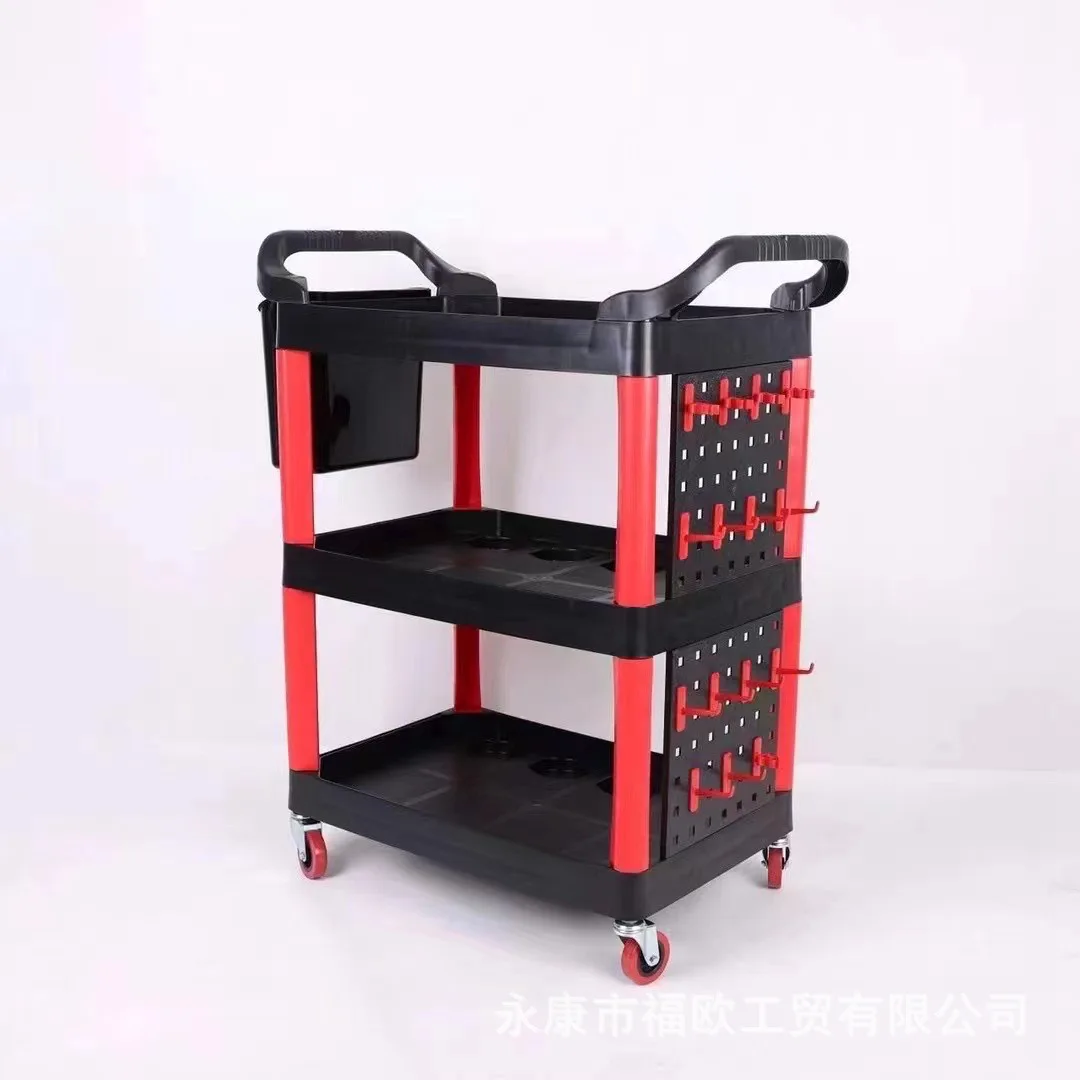 Carro organizador móvil para herramientas de limpieza del coche - imagen 5