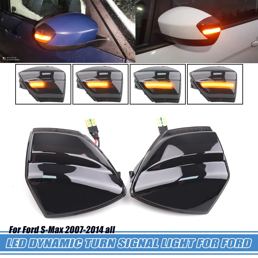CD340 Intermitentes LED dinámicos espejo Ford S-MAX Kuga C-Max - imagen 5