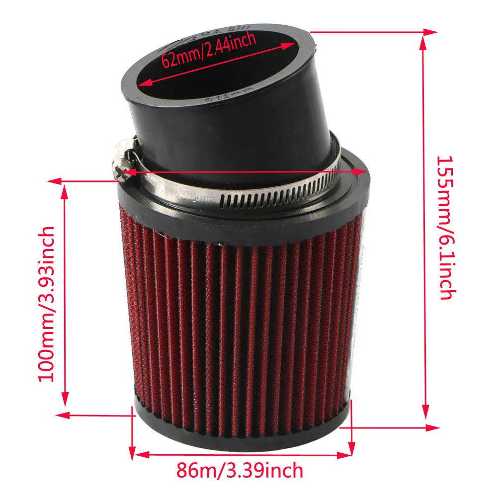 Filtro de aire de 62 mm para kart, Predator 212 cc y GX160/GX200 - imagen 2