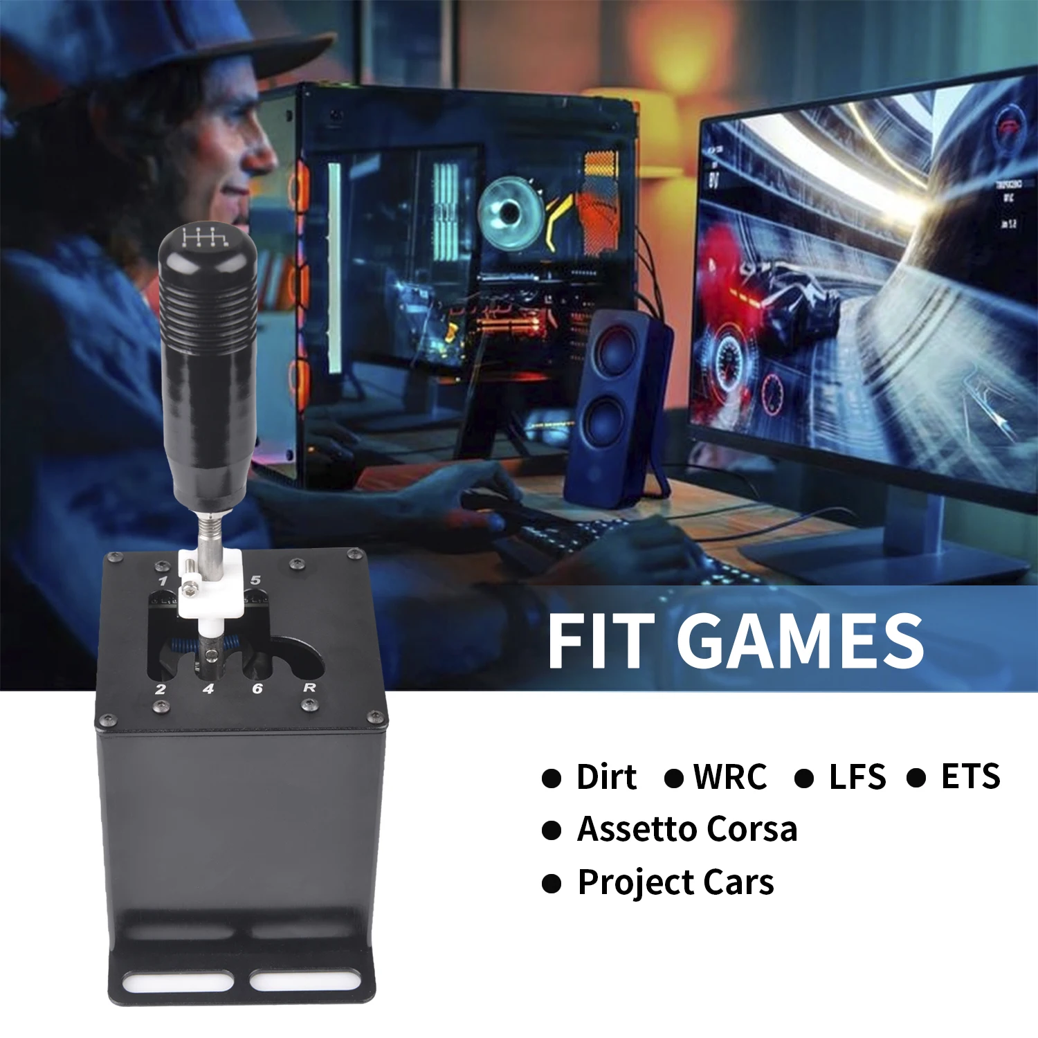 Logitech palanca de cambios H USB para G27 G29 G920 Thrustmaster T300RS - imagen 5