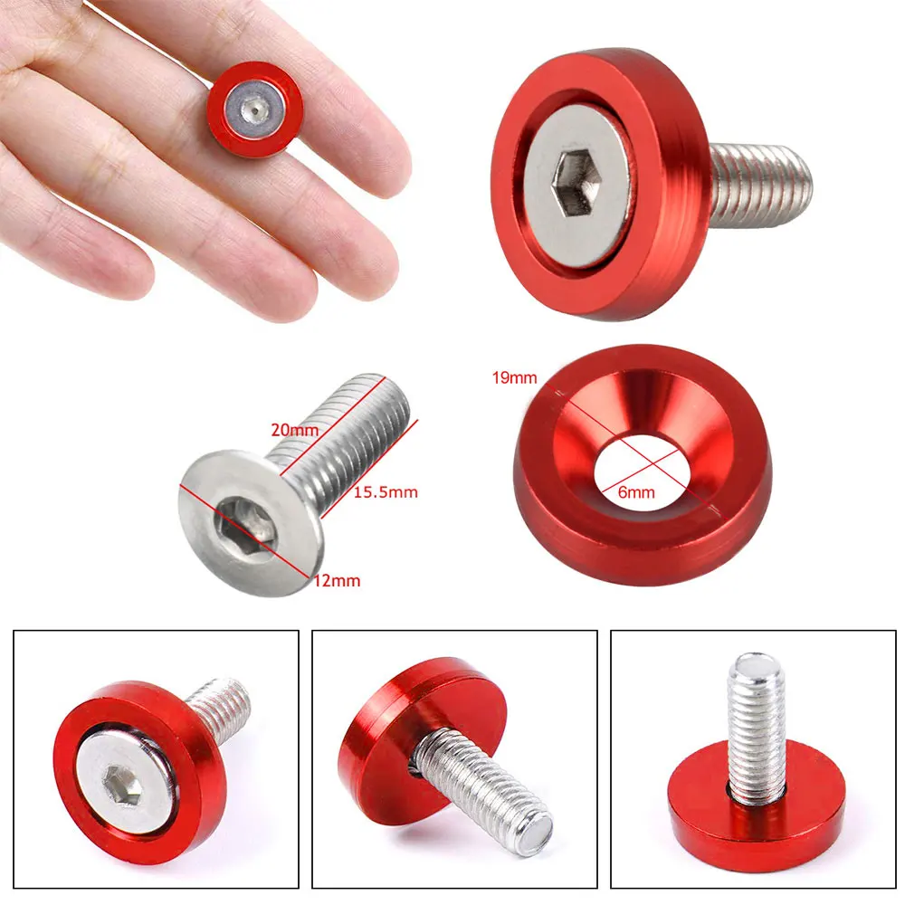 Tornillería M6 con arandelas para parachoques, guardabarros y matrícula - imagen 3
