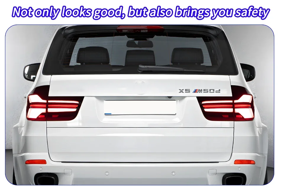 Vista del conjunto de luces traseras para BMW X5 E70